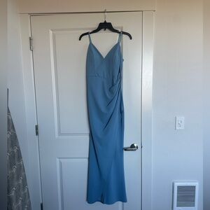 Emerald Sundae Elegant Blue Maxi Dress